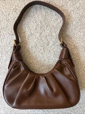 8 Other Reasons Brown Leather Shoulder Bag